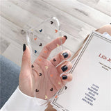 Soft Clear Silicone Floral | Heart Phone Case For iPhone X XS Max XR 6 6S 7 8 Pluscases - Kalsord
