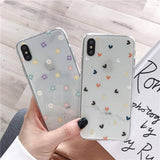 Soft Clear Silicone Floral | Heart Phone Case For iPhone X XS Max XR 6 6S 7 8 Plus