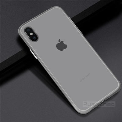Minimalist | Plain Ultra Thin Matte Transparent PC Phone case For iPhone 7 6 6S plus 8 X XS XR maxcases - Kalsord