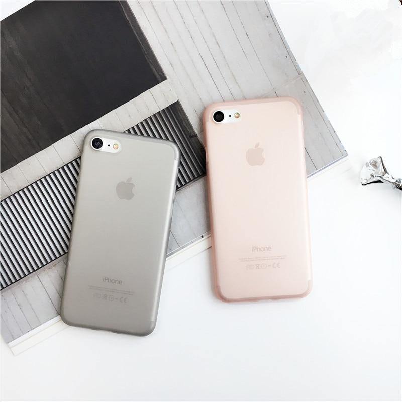 Minimalist | Plain Ultra Thin Matte Transparent PC Phone case For iPhone 7 6 6S plus 8 X XS XR maxcases - Kalsord