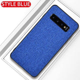 #2 Fabric Cloth Phone Case For Samsung Galaxy S10 5G S10e S9 S8 Plus A Series Slim Soft Bumper Hard PC Back Cover