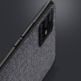 #1 Fabric Cloth Phone Case For Samsung Galaxy S10 5G S10e S9 S8 Plus A Series Slim Soft Bumper Hard PC Back Cover