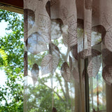 Luxury Modern Leaf Designer Window Tulle | Curtain For Living Room Bedroom Kitchen - Kalsord