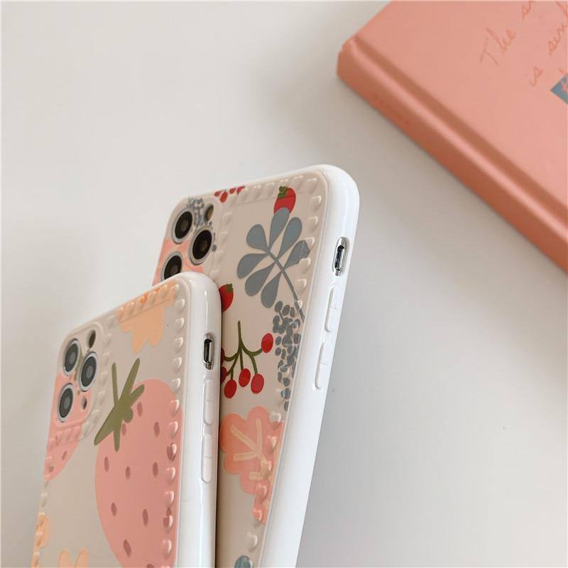 3D Design Strawberry Flower Design For iPhone Case/Cover