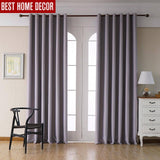 Deep Gray, Wine Red, Cream, Deep Brown Modern Blackout Curtains for living room | bedroom - Kalsord