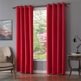Black | Red | Deep Blue Blackout Curtains For Living Room | Bedroom Window - Kalsord