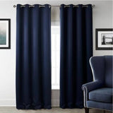 Black | Red | Deep Blue Blackout Curtains For Living Room | Bedroom Window - Kalsord