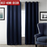 Black | Red | Deep Blue Blackout Curtains For Living Room | Bedroom Window - Kalsord