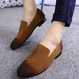 Men's Pointed Toe Gradient Slip-On Shoe | Loafer - Kalsord