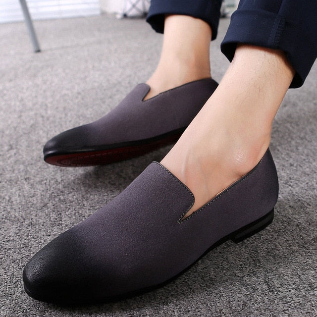 Men's Pointed Toe Gradient Slip-On Shoe | Loafer - Kalsord