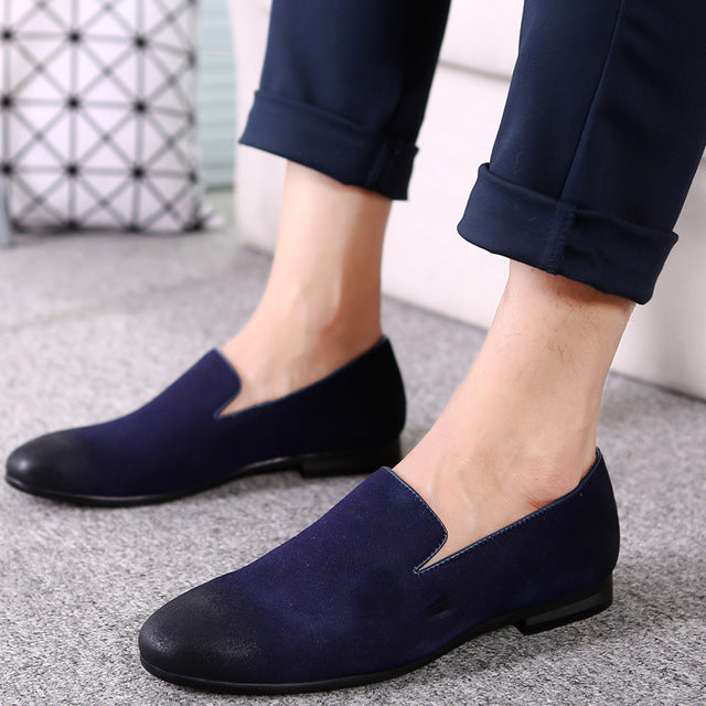 Men's Pointed Toe Gradient Slip-On Shoe | Loafer - Kalsord