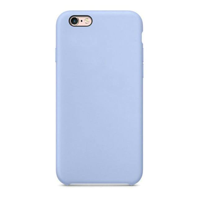 Rainbow | Candy Colored Silicone Case For iPhone XR X XS Max 11 Pro 11 Pro Max 7 Plus 8 Plus 6 6s- Stone Sea Blue Emerald Green Royal Blue Apricot Orange Lilac Purple Yellow Camellia Lemon Yellowcases - Kalsord