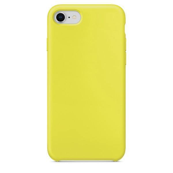 Rainbow | Candy Colored Silicone Case For iPhone XR X XS Max 11 Pro 11 Pro Max 7 Plus 8 Plus 6 6s- Stone Sea Blue Emerald Green Royal Blue Apricot Orange Lilac Purple Yellow Camellia Lemon Yellowcases - Kalsord