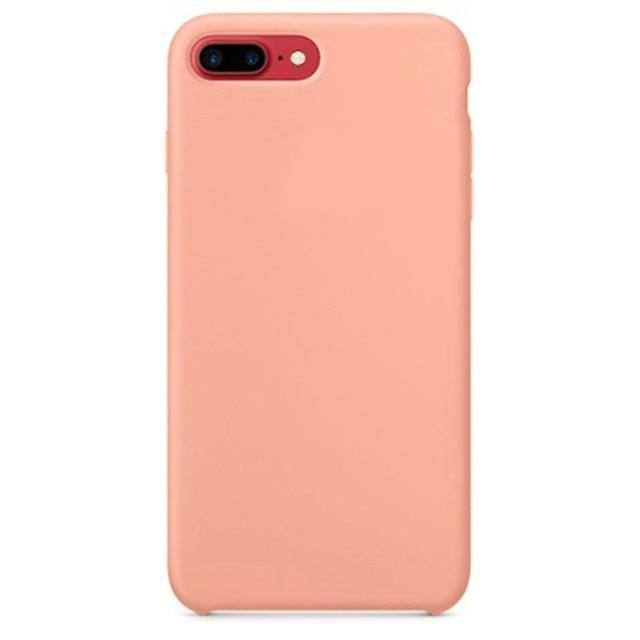 Rainbow | Candy Colored Silicone Case For iPhone XR X XS Max 11 Pro 11 Pro Max 7 Plus 8 Plus 6 6s- Charcoal Gray Blue Green Begonia Light Pink Pebblecases - Kalsord