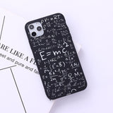 Matte Black Physics Chemistry Mathematical Formulas Phone Cover For iPhone