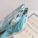 Blue Turquoise Retro Leaf Case/Cover For iPhonecases - Kalsord