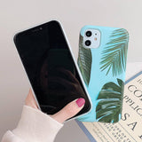 Blue Turquoise Retro Leaf Case/Cover For iPhonecases - Kalsord