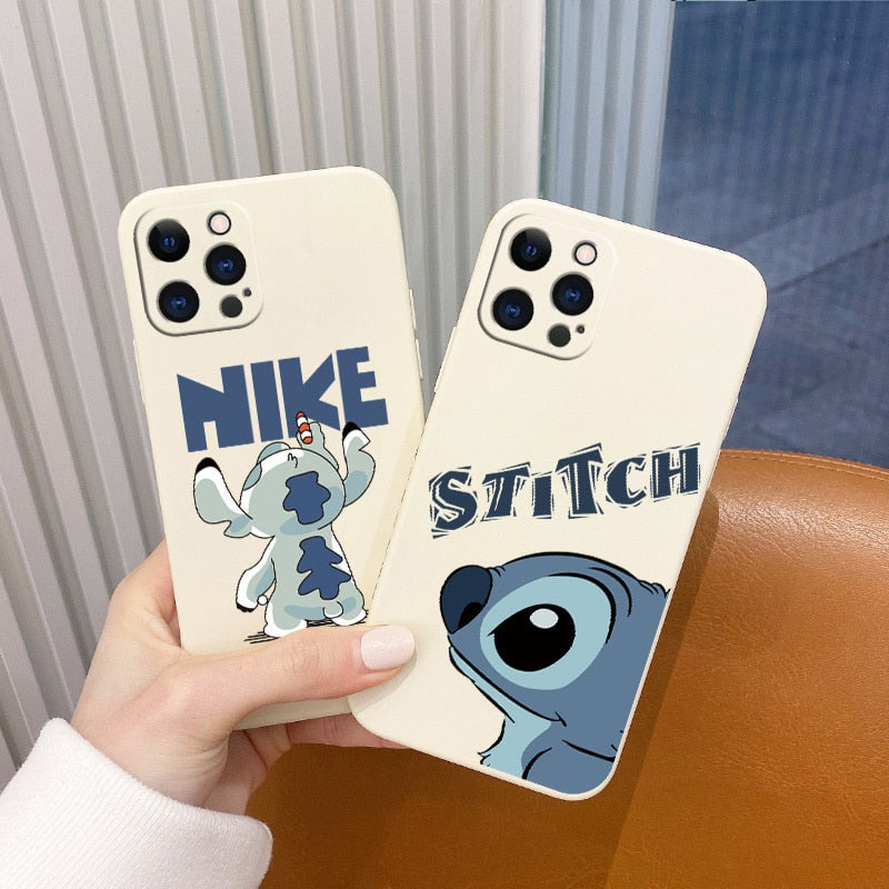 Cute Stitch Cartoon Phone Case For iPhone