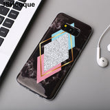 Geometric Marble TPU Phone Case For S10e S10 S10 Plus S6 S7 S8 S9cases - Kalsord