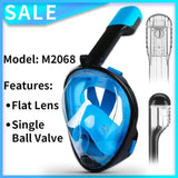 Anti Fog Full Face Scuba/Snorkelling/Diving Mask | Underwater Mask With Gopro Camera Support