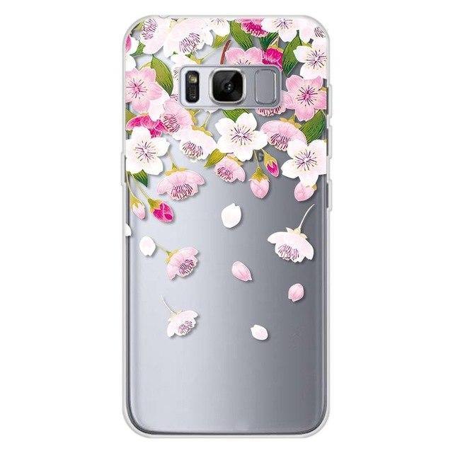 Floral Transparent Silicone Case For Samsung Galaxy S8cases - Kalsord
