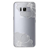 Floral Transparent Silicone Case For Samsung Galaxy S8cases - Kalsord
