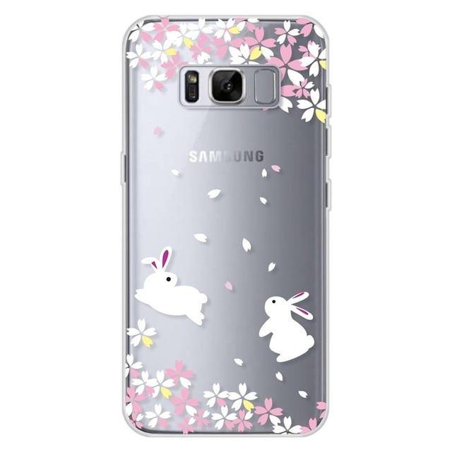 Floral Transparent Silicone Case For Samsung Galaxy S8cases - Kalsord