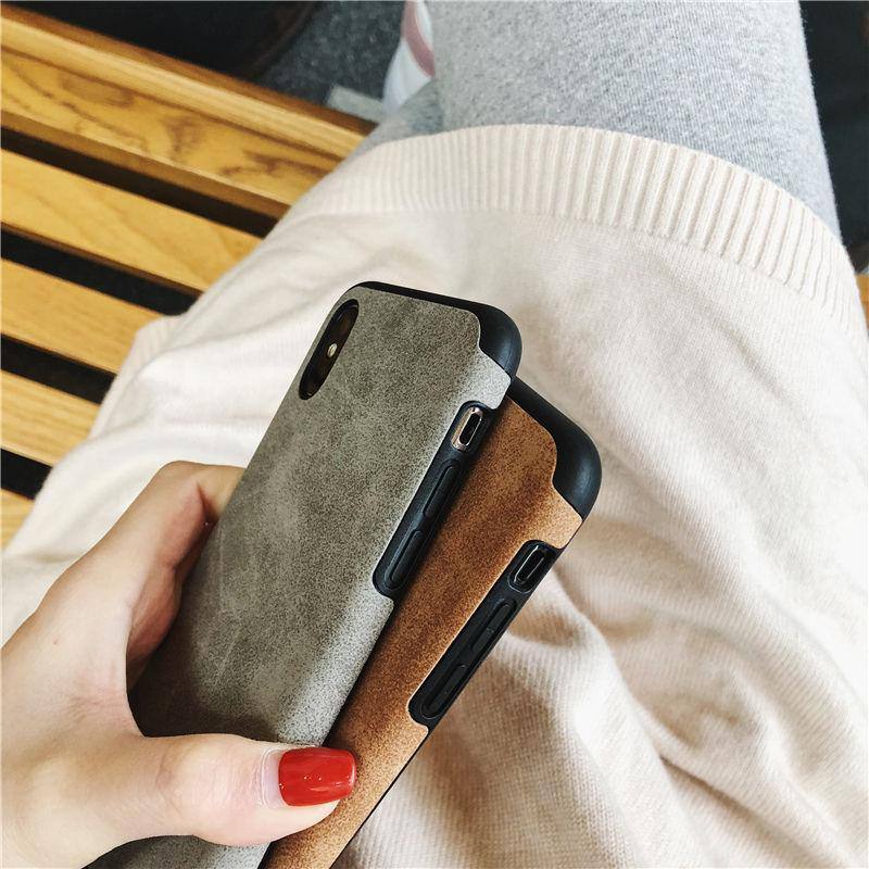Simple Suede | Silicone Cloth Phone Cases For iphone XS Max XR XS 7 8 6 6s pluscases - Kalsord
