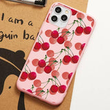 #1 Summer Fruit Soft Case For iPhone Pink Strawberry Cherry Lemon Pineapple