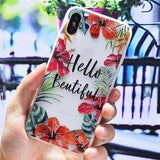 3D Silicone Floral Phone Case For iPhone X XR XS MAX 7 8 6 Pluscases - Kalsord
