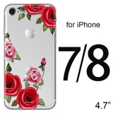 Red Rose Flower | Floral Case For iPhone X 8 7 6 6s 5 5s SEcases - Kalsord