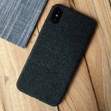 Linen Soft Cloth Case For iPhone X 6 7 8 PlusCases - Kalsord