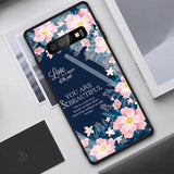 Gradient Heart Space Flowers Animal Planet Stars Tempered Glass Case/Cover For Samsung Galaxy Phonecases - Kalsord