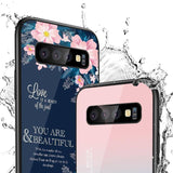 Gradient Heart Space Flowers Animal Planet Stars Tempered Glass Case/Cover For Samsung Galaxy Phonecases - Kalsord