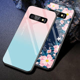 Gradient Heart Space Flowers Animal Planet Stars Tempered Glass Case/Cover For Samsung Galaxy Phonecases - Kalsord
