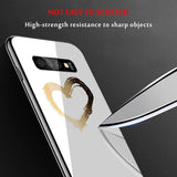 Gradient Heart Space Flowers Animal Planet Stars Tempered Glass Case/Cover For Samsung Galaxy Phonecases - Kalsord