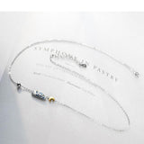 Silver Glitter Sky Gold Moon Star NecklaceNecklace - Kalsord
