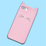 Cute Cat Whiskers Case For iPhone 7 6s 8 7 Plus X
