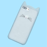 Cute Cat Whiskers Case For iPhone 7 6s 8 7 Plus Xcases - Kalsord