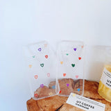 Transparent Colored Hearts/Floral Phone Case/Cover for iPhone