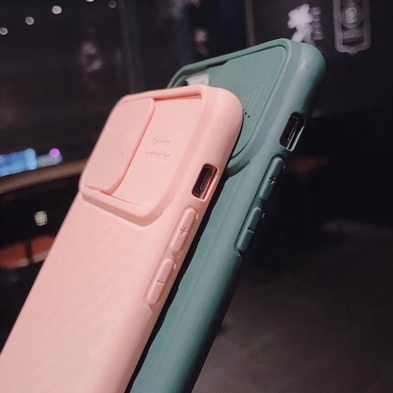 Slider Back Camera Lens Protection Phone Case For iPhone 11 Pro Max X XS XR Xs Max Back Cover For iPhone 7 8 Pluscases - Kalsord