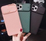 Slider Back Camera Lens Protection Phone Case For iPhone 11 Pro Max X XS XR Xs Max Back Cover For iPhone 7 8 Pluscases - Kalsord