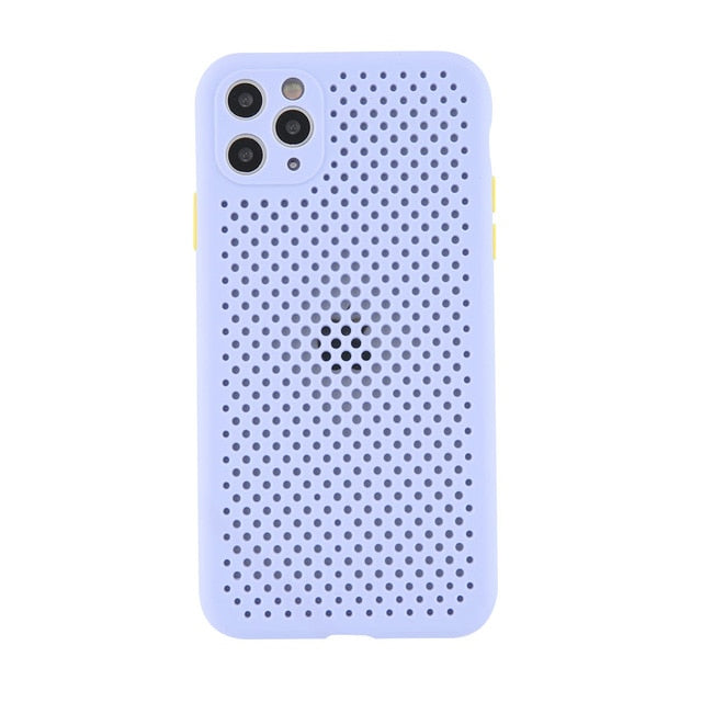 Breathable Heat Dissipation Phone Case For iPhone 11 Pro Max X XS XR Xs Max 7 8 Plus