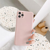 Soft TPU Glossy Glitter Phone Back Cover For iPhone- Purple, Green, Pink, Yellow
