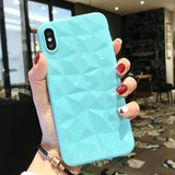 3D Diamond Candy Color Phone Case for iPhone 7 6 6S 8 Plus XS Max XR XCases - Kalsord