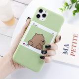 Cartoon Funny Bear Phone Case/Cover For iPhone 11 Pro Max X XS XR Xs Max 6 6s 7 8 Pluscases - Kalsord