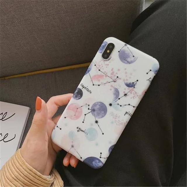 Cartoon Planet | Stars Phone Case For iPhone 6 7 6S 8 Plus  X XR XS MaxCases - Kalsord