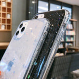 Chain Necklace Lanyard Phone Case For iPhone 11 Pro Max X XS XR Xs Max 6 6S 7 8 Plus Glitter Bling Clear Soft TPU Covercases - Kalsord