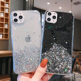 Chain Necklace Lanyard Phone Case For iPhone 11 Pro Max X XS XR Xs Max 6 6S 7 8 Plus Glitter Bling Clear Soft TPU Covercases - Kalsord