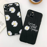 Soft Sand Textured Daisy Floral Pattern | Quote Phone Case For iPhone 11 Pro Max X XR Xs Max 6 6s 7 8 Pluscases - Kalsord